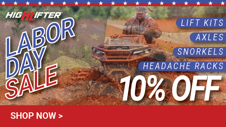 Celebrate Labor Day with deals on High Lifter products including lift kits, axles, headache racks and snorkels!